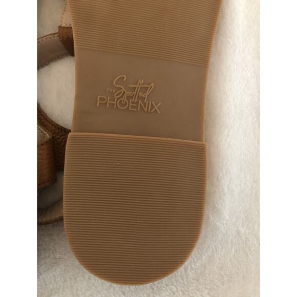 The Spotted Phoenix Womens Sandals 8/8.5 Strap Adjustable Brown Cottagecore - Picture 11 of 12